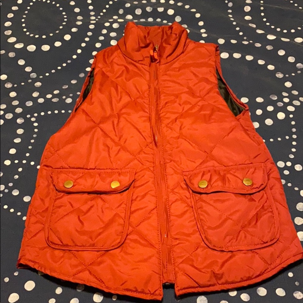 Burnt orange vest